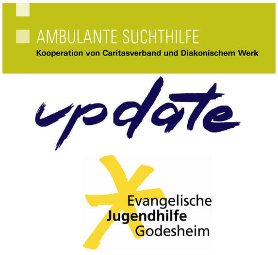 Logo_Ambulante Suchthilfe / update Fachstelle für Suchtprävention / Evangelische Jugendhilfe Godesheim